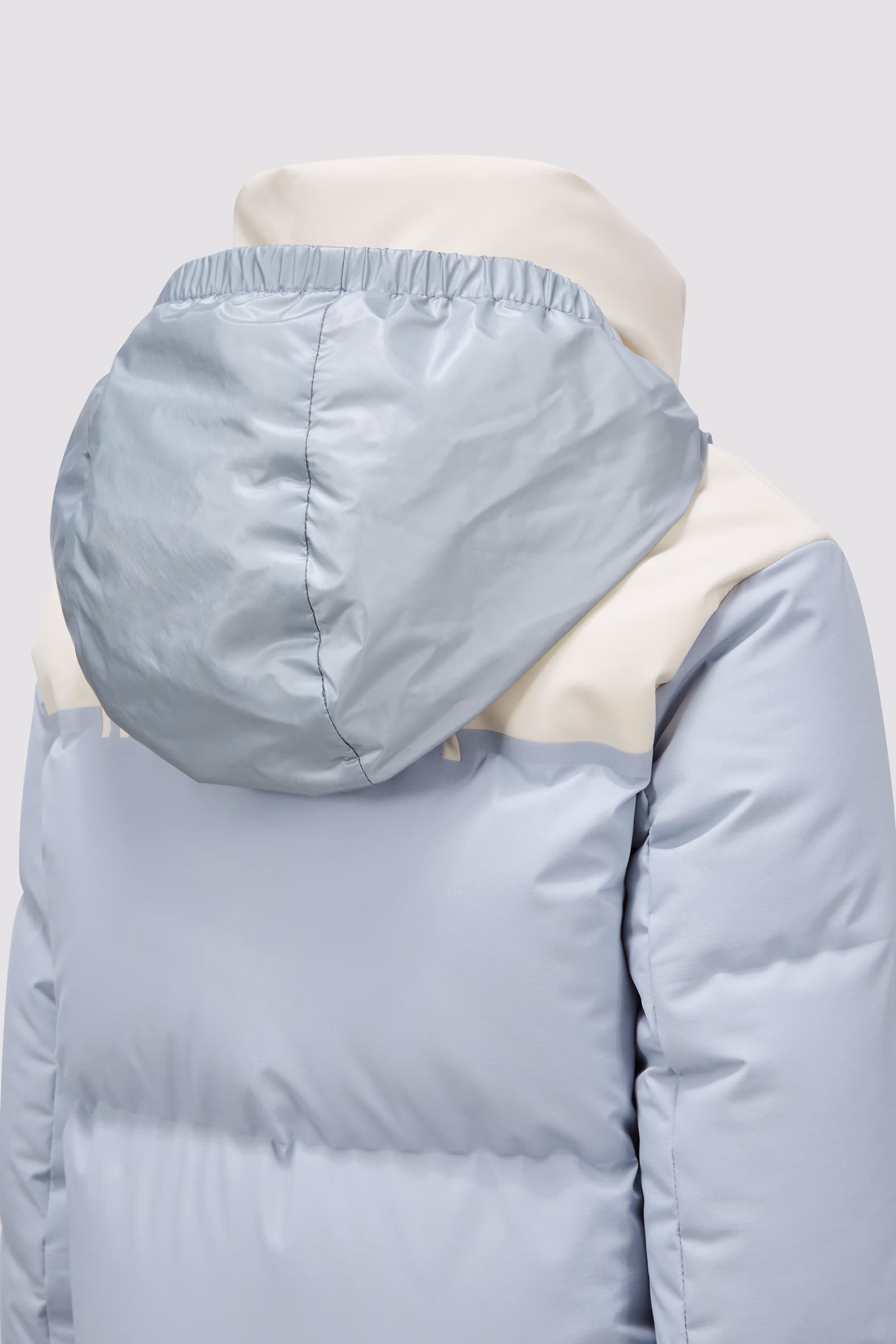 Stennes Hooded Down Jacket Girl Light Blue Moncler 5